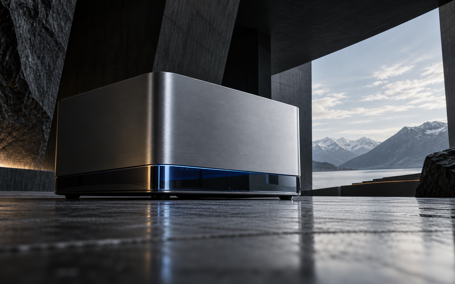 Low-angle modern technology product concept